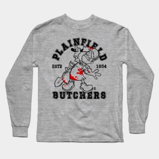 The Plainfield Butchers Mascot Long Sleeve T-Shirt